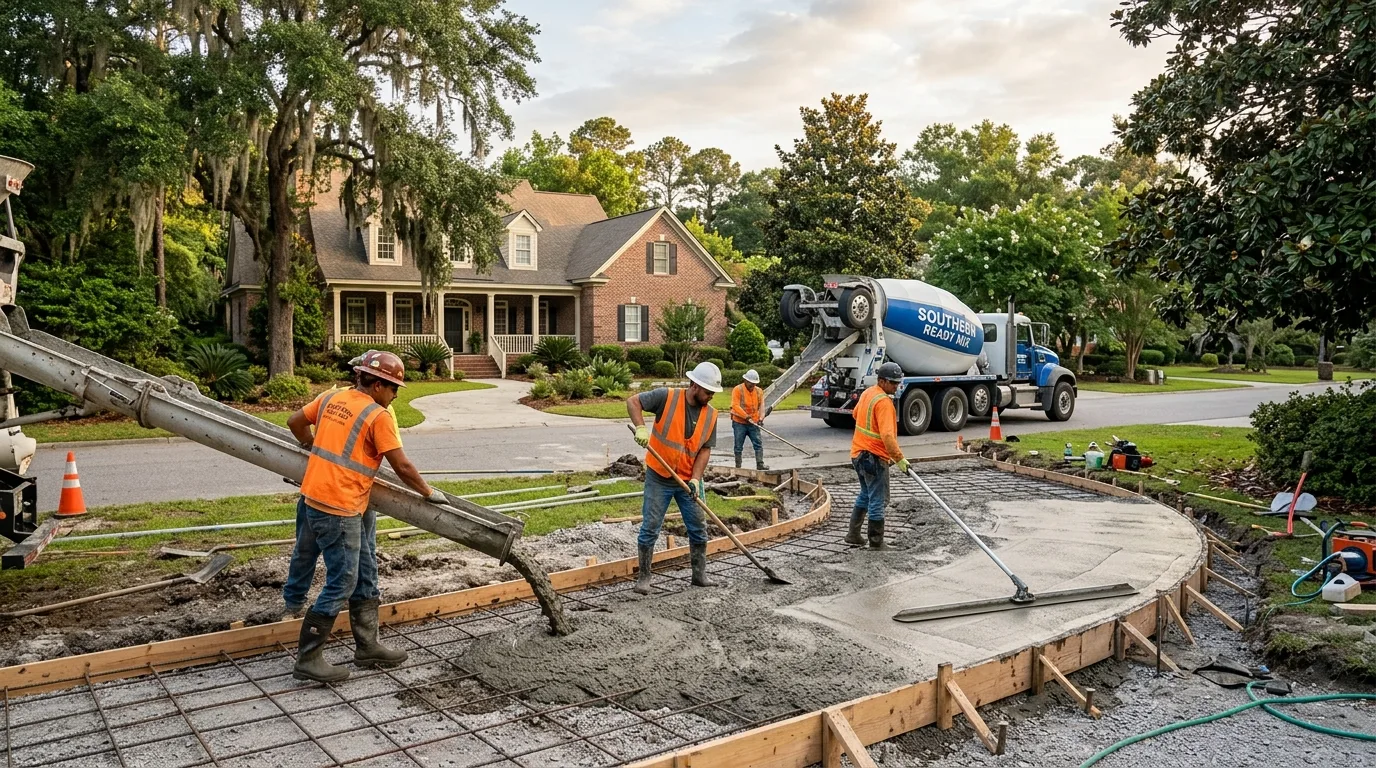 Best Time to Pour Concrete in Jersey Village, TX